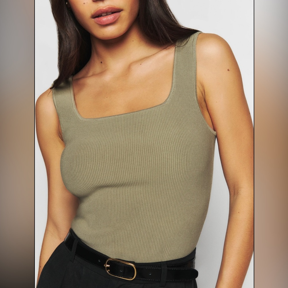 Reformation - Julia Ribbed Sweater Tank